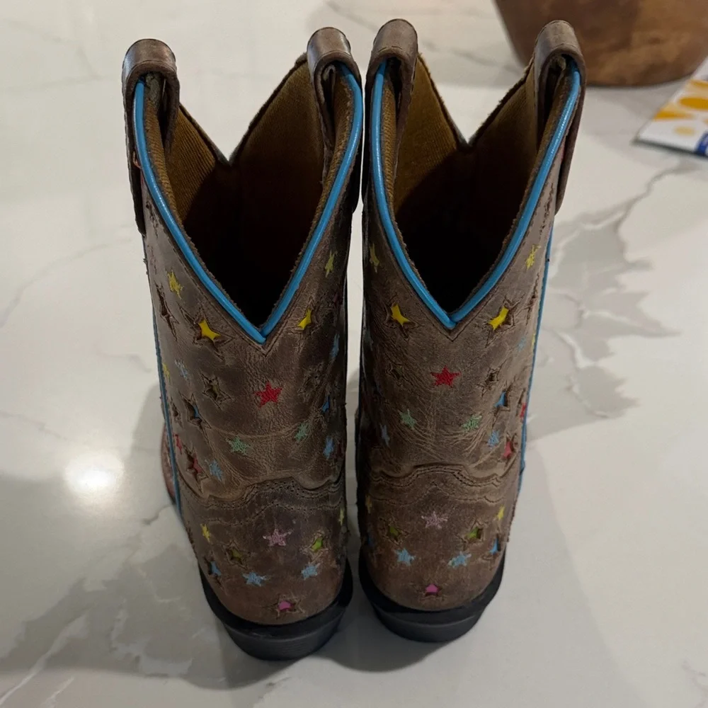 Dan Post Kids Brown Star Boots - Picture 3 of 5